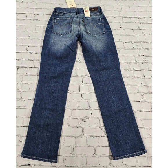Levi's Curve ID Jeans Pants Modern Straight Bold Curve Blue WOMENS SZ 29X32 - Picture 10 of 10